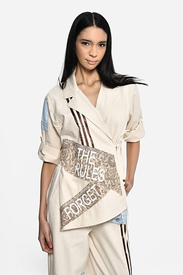 TASARIM KİMONO BLUZ - 5