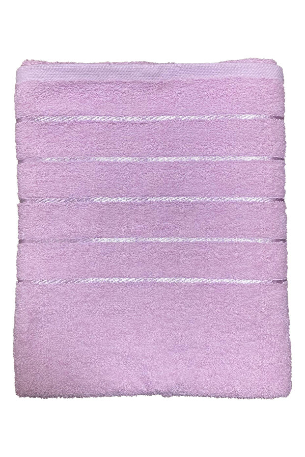 Rózsaszín 100% pamut nagy fürdőlepedő - 2