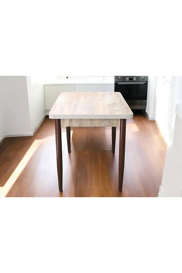 Yemek Masası Mdf 4 Kişilik 70x110cm Kaliteli Sabit Mutfak Masası Mobilya - 3
