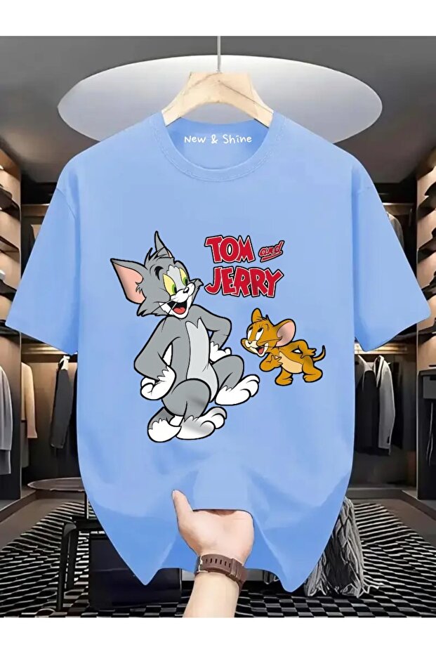 Tom and Jerry Printed Oversize T-Shirt