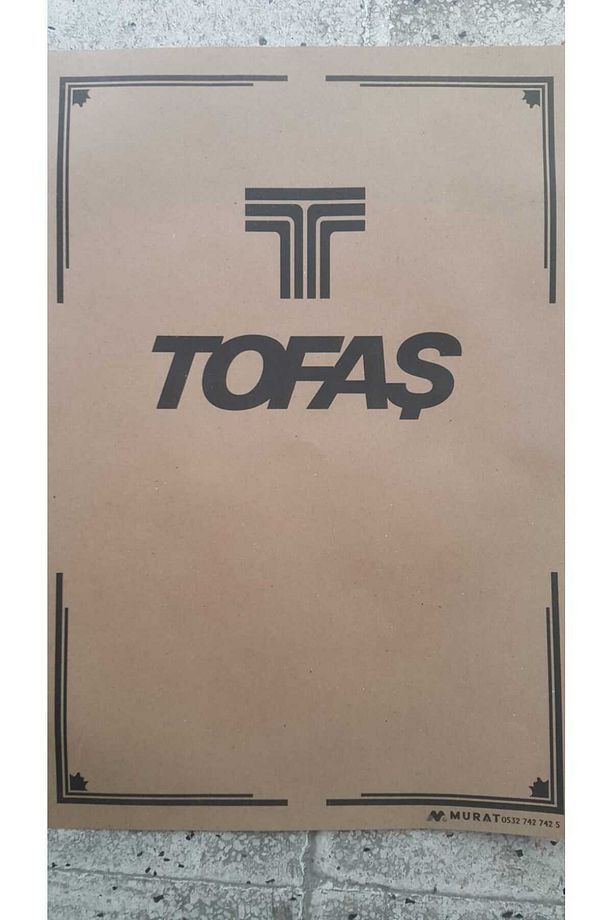 kağıt oto paspas tofaş 130gr kraft 100 adet - 2