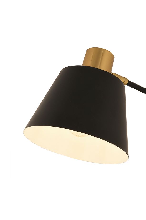 Arrigo Siyah Retro Başlıklı Modern Dekoratif Köşe Lambader - 4