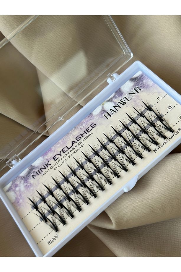 TEKLİ KİRPİK/NATURAL KOREA STYLE/11-13-14MM/TAKMA İPEK KİRPİK/ORJİNAL VİZON KİRPİK - 5