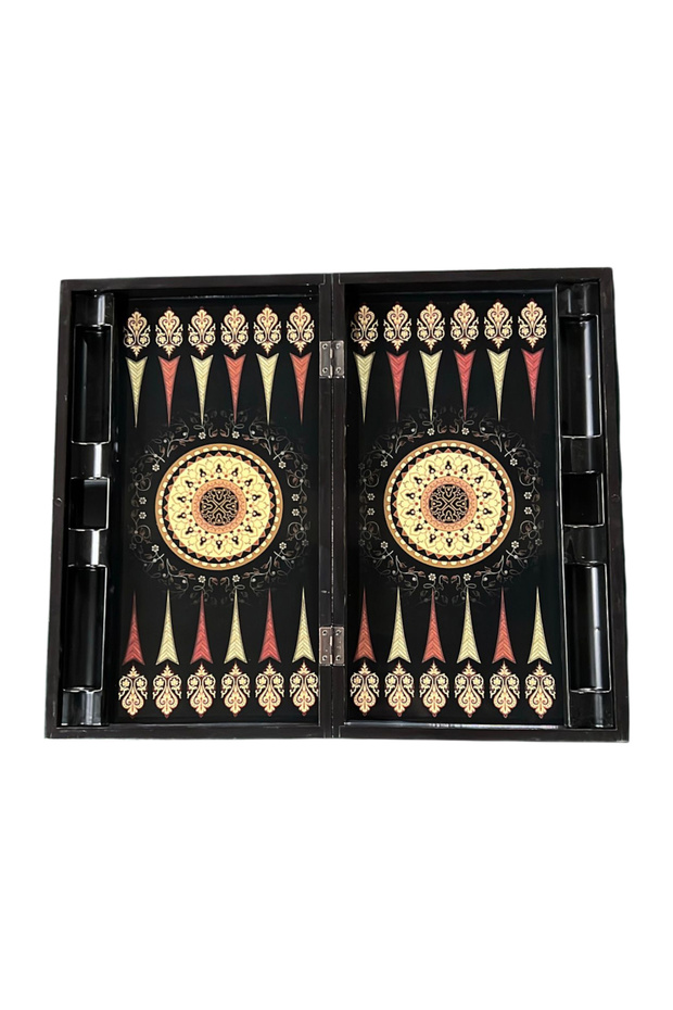 طقم طاولة الزهر البلاستيكية المزخرفة بالسجاد الأحمر مقاس 25 × 50 سم - 2