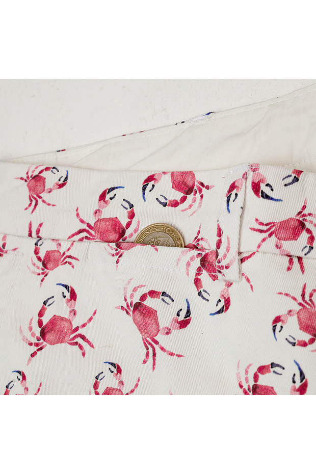 Crab Patterned Men's Shorts - XL - 5