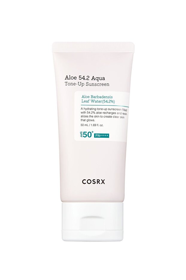 Aloe 54.2 Aqua Tone-Up Sunscreen - Water Based Sunscreen (50ml)