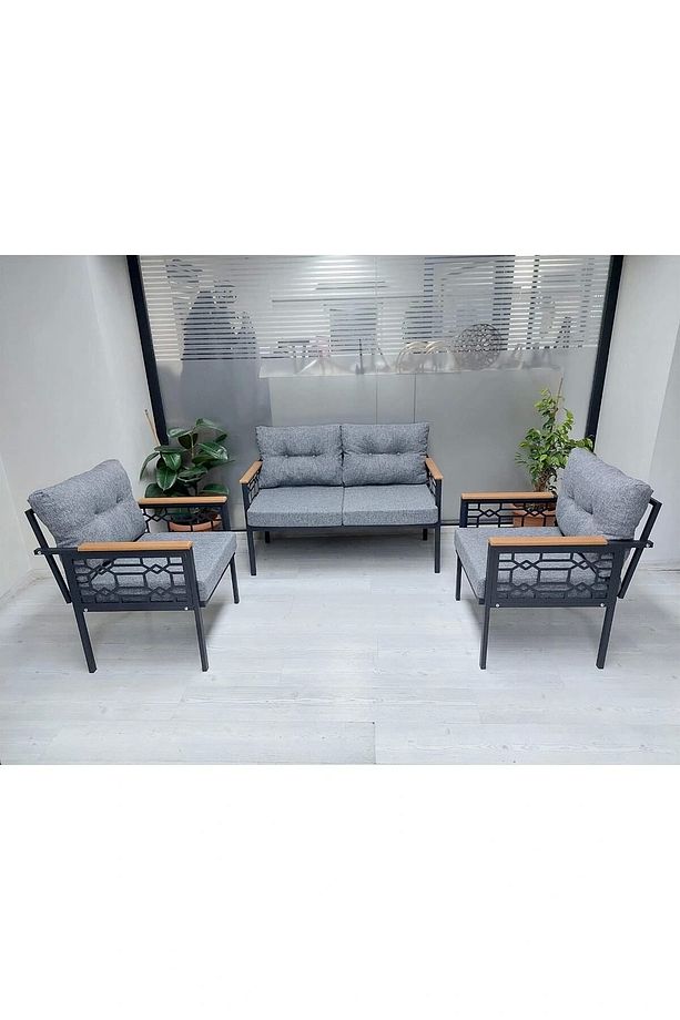 İnci Balkon-bahçe-kafe Çay Seti Koltuk Oturma Takımı-oturma Grubu - 1