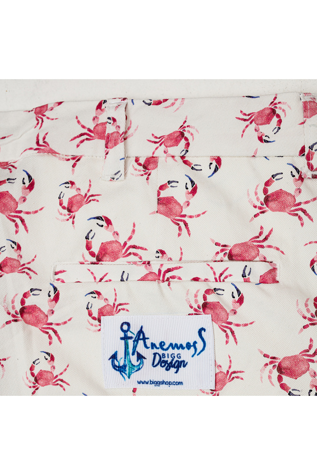 Crab Patterned Men's Shorts - XL - 6