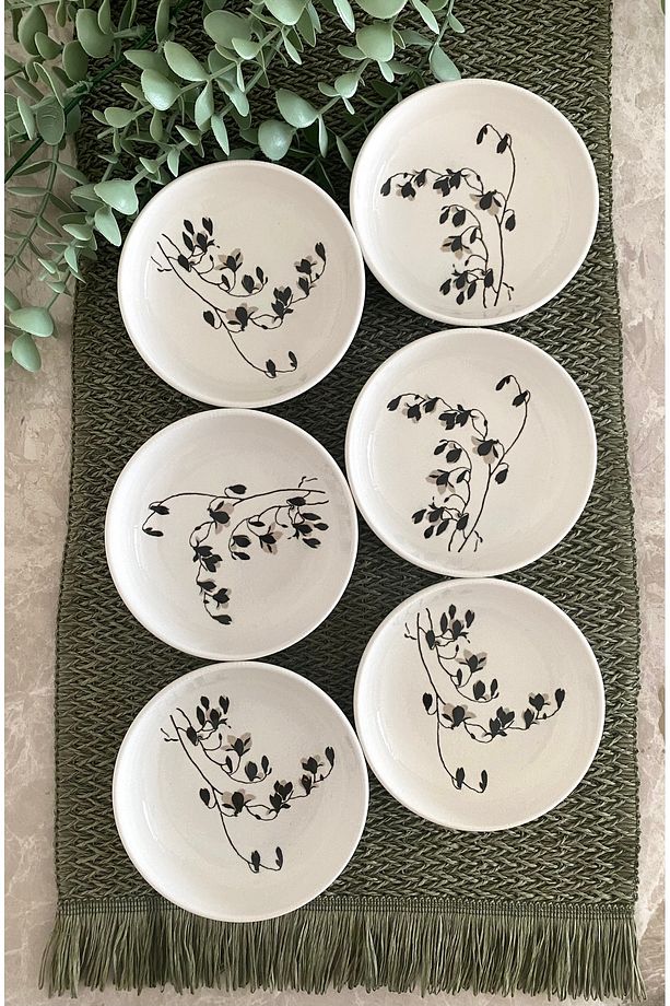 Eylül Model 6 Adet Yuvarlak Kahvaltılık Tabağı - 1