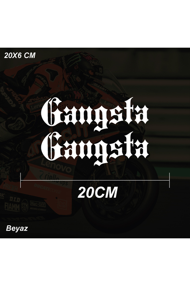 Gangsta Sticker Automobile Motorcycle Helmet Sticker Label Sticker Model Decor