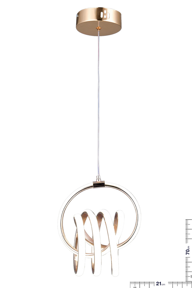 SOFYA TEKLİ GOLD LED AVİZE - 3