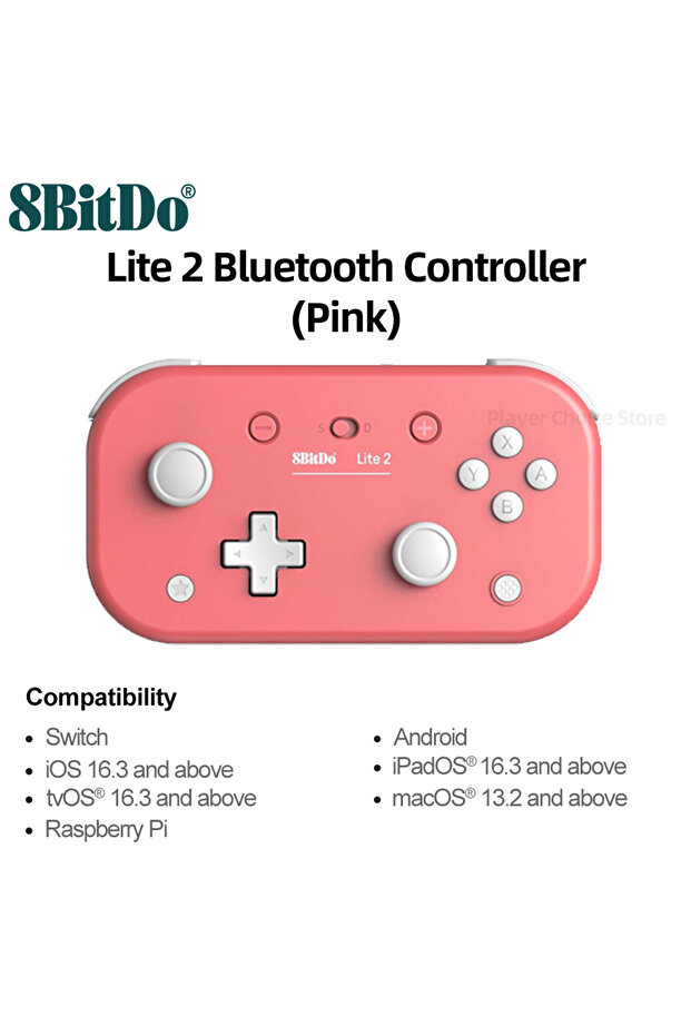 Pink 8BitDo Gamepads for Nintendo Switch 2 Controller Lite 2 Controle for Switch Raspberry Pi Androi - 1