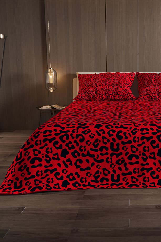 Pike Takımı Pamuklu Çift Kişilik Jakar Dokuma Yatak Örtüsü Baroque Design - 4