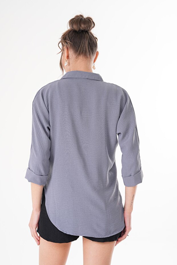 Kadın Dirsek Kol Ayrobin Gömlek 260114 - - 5