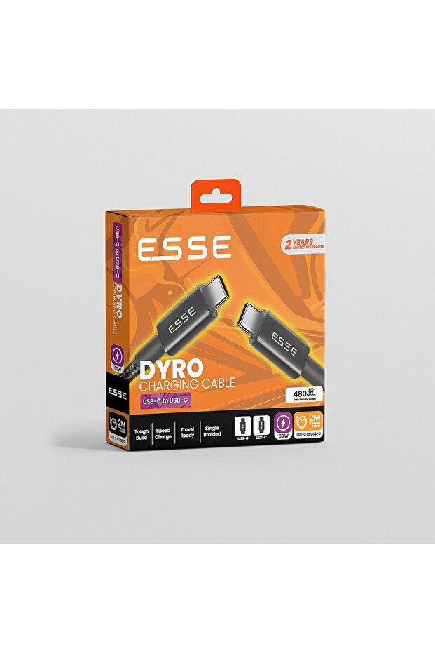 كابل شحن سريع من Type C إلى Type C بقوة 60 وات - 2 متر - 6