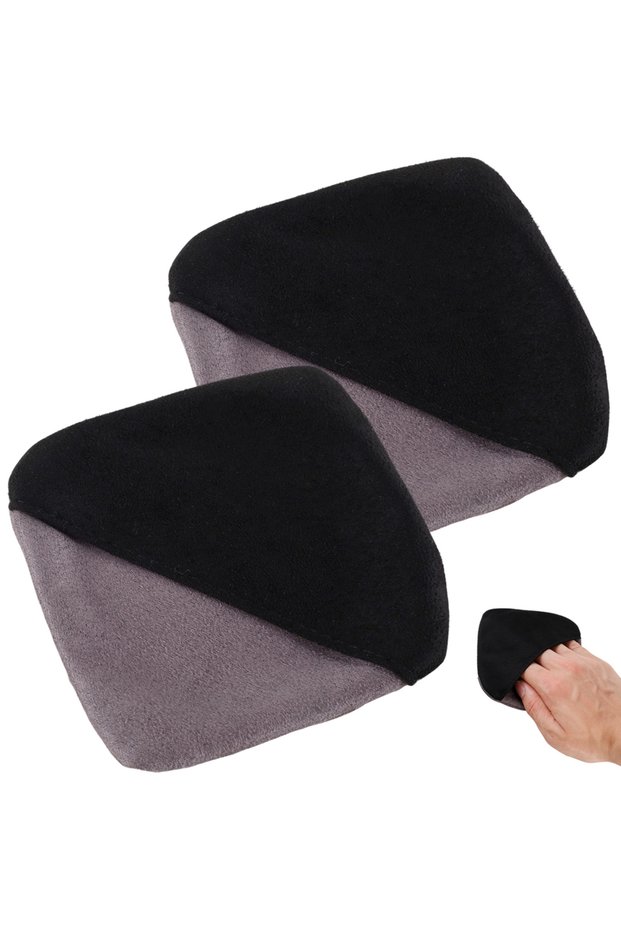 black 2pcs 2Pcs Car Screen Cleaner Microfiber Car Accessories Cleaning Pads Reusable Auto Touchscre