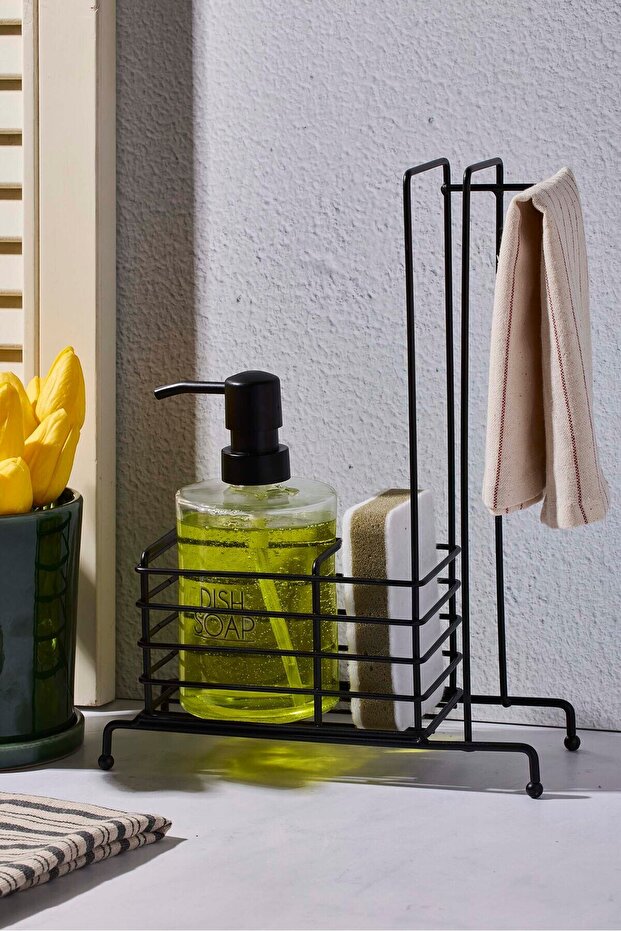 Soapy Single Liquid Soap Dispenser with Stand - 1