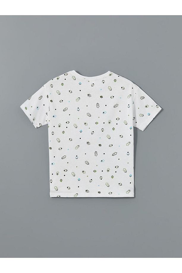 LCW Kids Bisiklet Yaka Erkek Çocuk Şortlu Pijama Takımı - 3