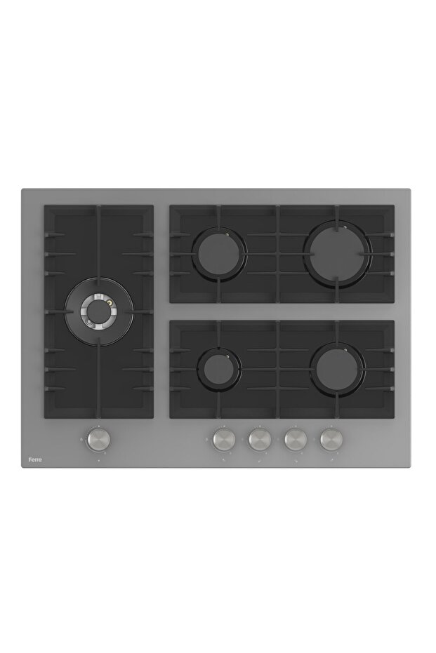 Flowart BL Modüler Seriisi 3'lü Gri Ankastre Set ( QBL62CPR-BL138-D079 ) - 3