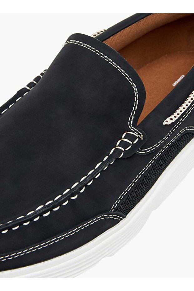 LBL by Shoexpress Textured Slip-On Loafers - 4