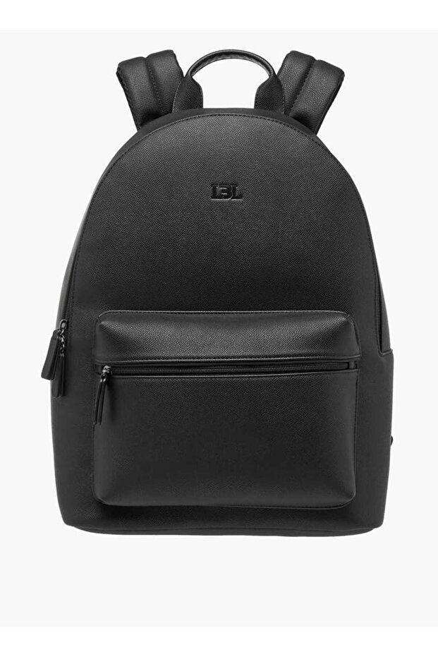 LBL by Shoexpress Textured Backpack with Adjustable Straps and Zip Closure - 14x32x44 cm