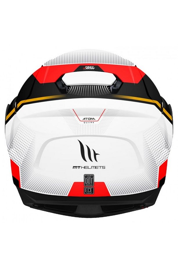 Atom Quark Çene Açılır Kask Vizörlü Red - 5