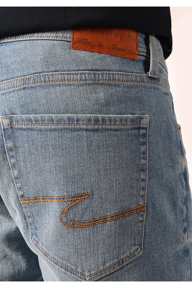 Regular Fit Jean Erkek Şort - 7