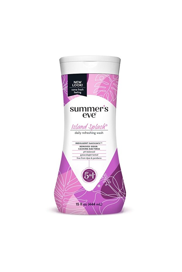 Summer's Eve Cleansing Wash for Sensitive Skin, Island Splash, 15 fl oz (444mL)