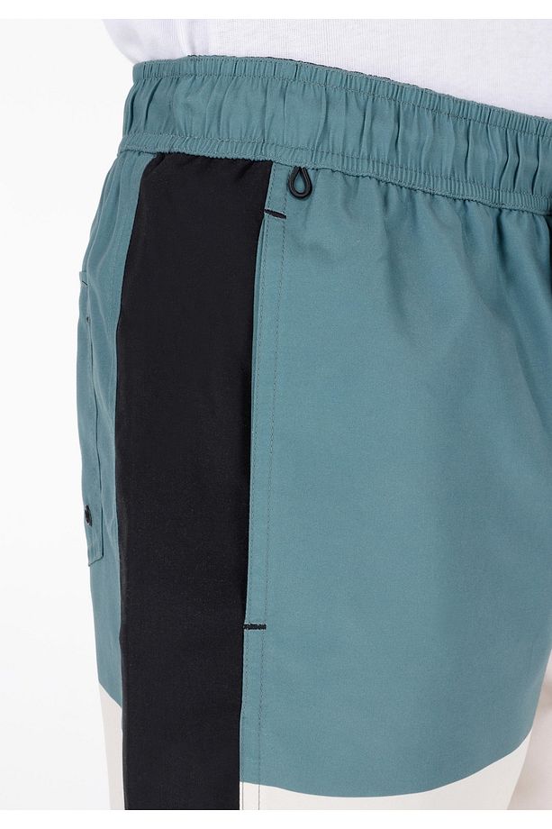 Slim Fit Erkek Çok Renkli Deniz Şortu - 5