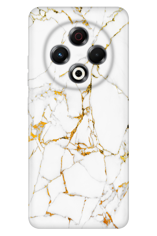 Spark 30 Kl6 Case Byy-78 Patterned Tpu Silicone Yellow White Marble