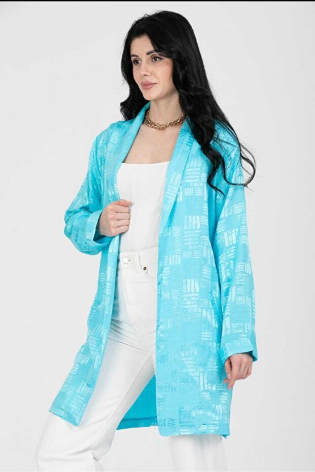 BLAZER OVERSİZE SALAŞ CEPLİ CEKET - 1