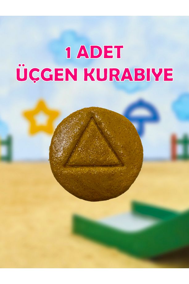 Squid Game Dalgona Kurabiye Seti (4 ADET) (ŞEMSİYE, YILDIZ, ÜÇGEN, DAİRE) - Gonggi 5 Taş - 7