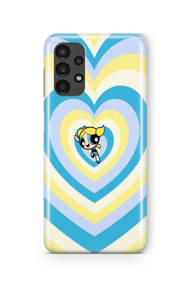 حافظة شفافة مطبوعة بتصميم فقاعات Powerpuff Girls متوافقة مع هاتف Samsung Galaxy A23