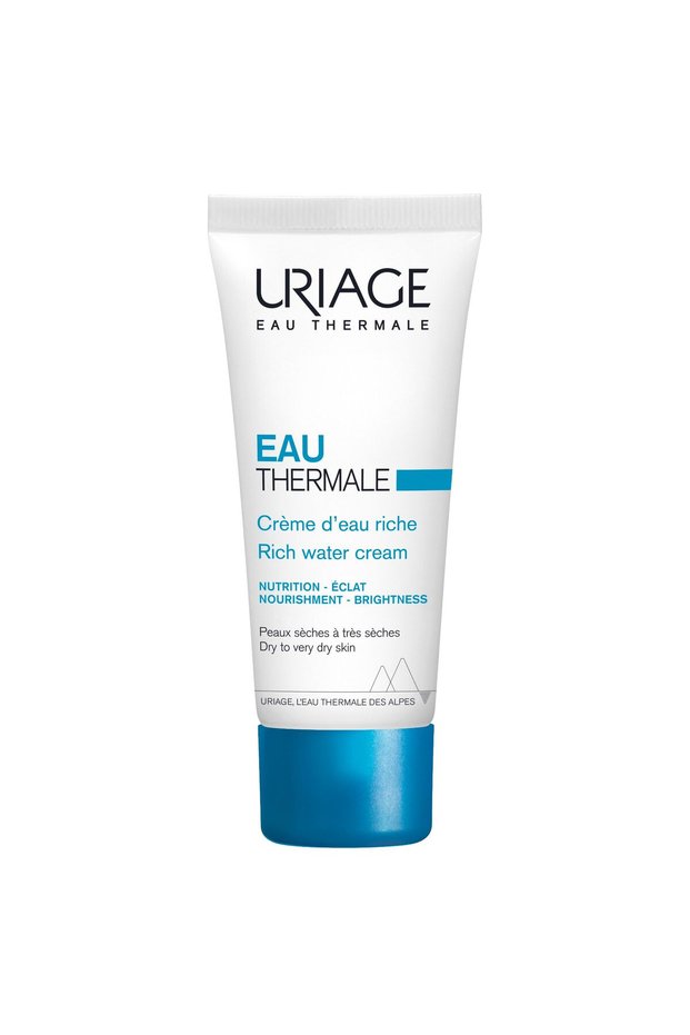 Eau Thermale Rich Face Cream with Hyaluronic Acid | 24H Hydration, Radiance, Non-Comedogenic