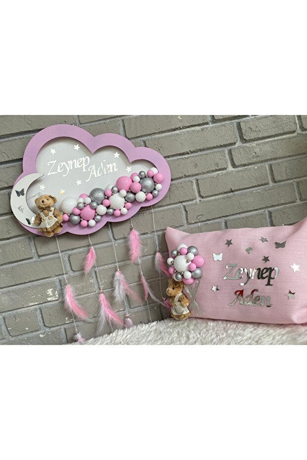Ledli Bulut Bubble Kapı Süsü + Yastık - 1