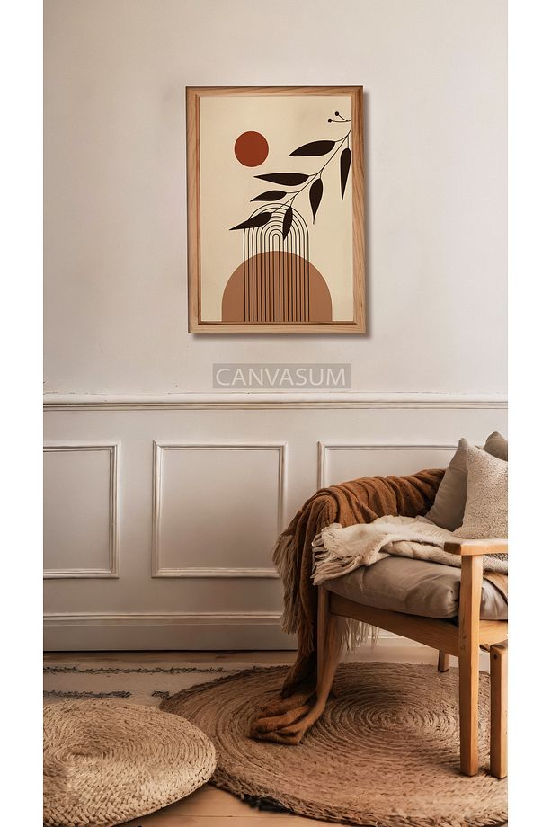 Bohem Minimalizm Soyut Tasarım Dekoratif MDF tablo - 4