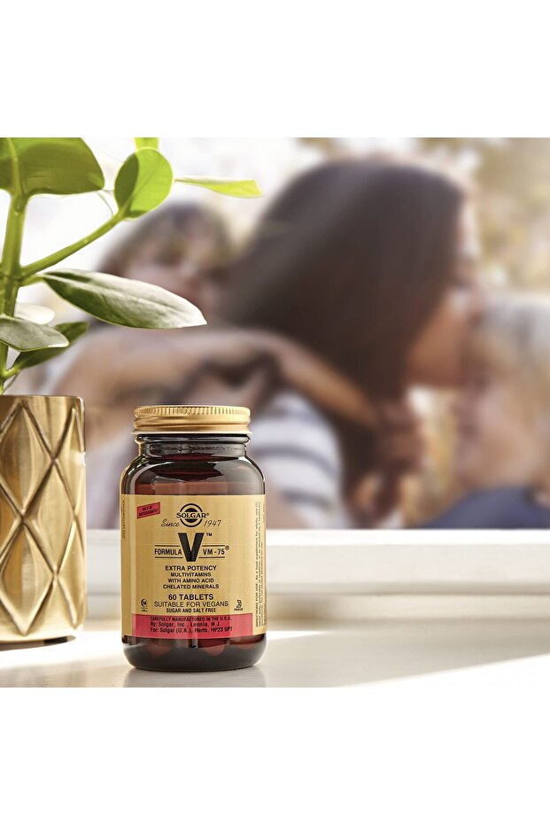 Solgar VM-75 Multivitamin, 60 Tablets - Chelated Minerals, Vegan, Gluten Free, Kosher - 60 Servings - 7