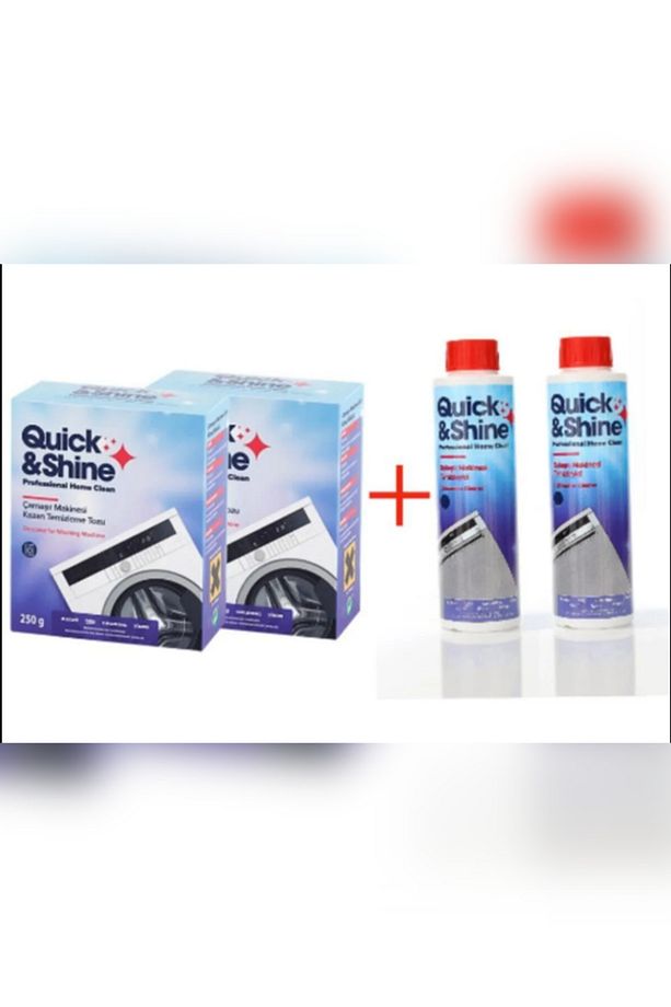 2+2 4lü Set 2 Çamaşır Makinesi Kazan Temizleme Toz - 2 Bulaşık Makinesi Sıvı Temizleyici - 1