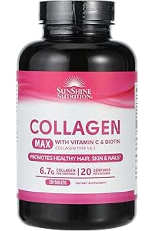 Nutrition Collagen Max Tablets With Vitamin C & Biotin - Collagen Type 1&3, 120 Tablets