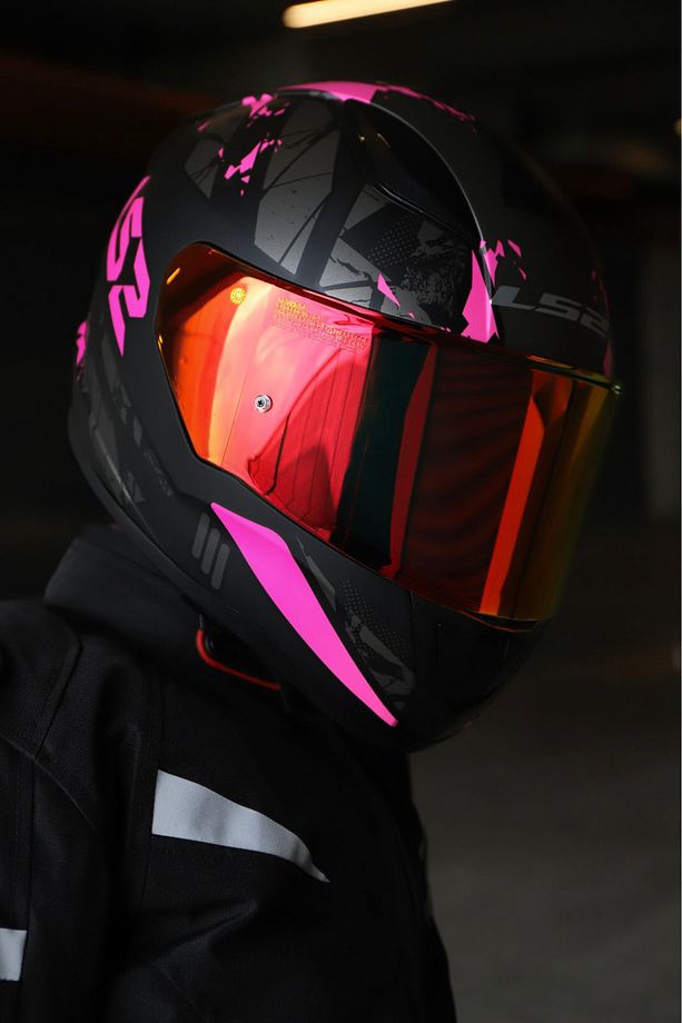 RAPID 2 PALIMNESIS MAT SİYAH-PEMBE KASK - 3