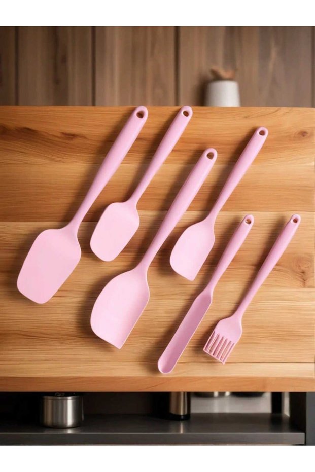 Set of 6 Fireproof Non-Stick Silicone Spatulas