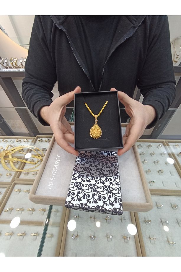 Panset Kutusu Karton Floklu 9x12 Cm Büyük Kolye Kutusu 2 Adet - 1
