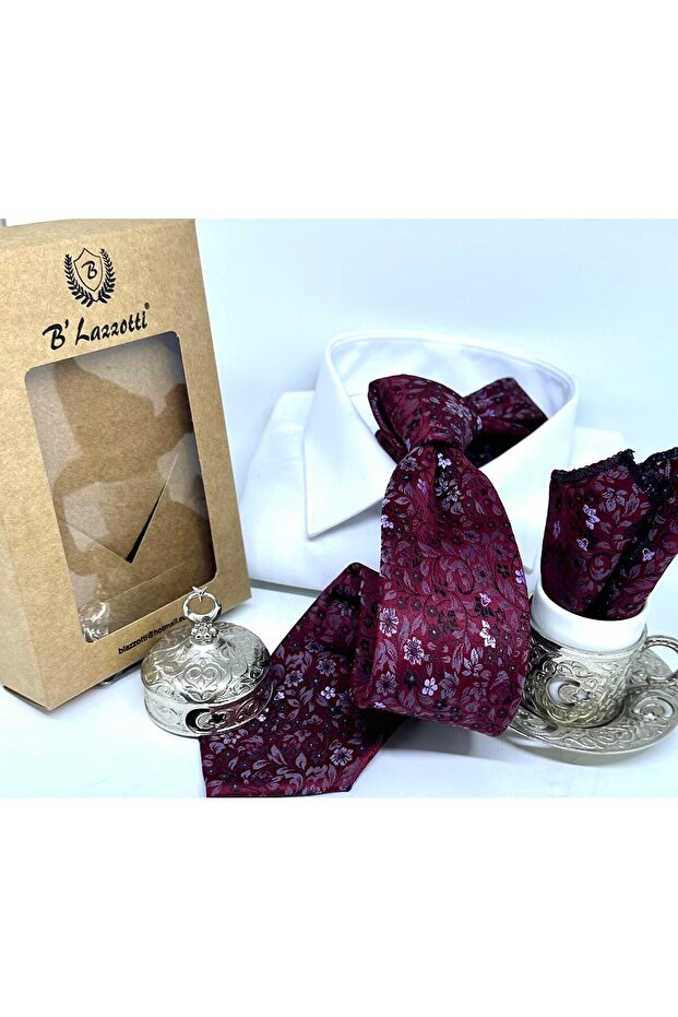 Dokuma Mendilli Kravat - 2