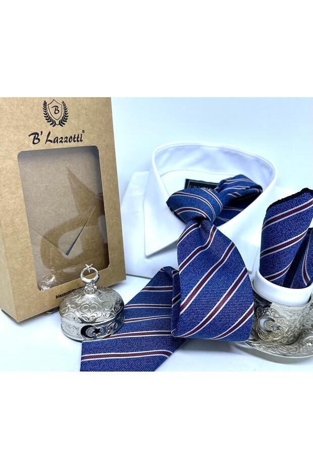 Dokuma Mendilli Kravat - 2