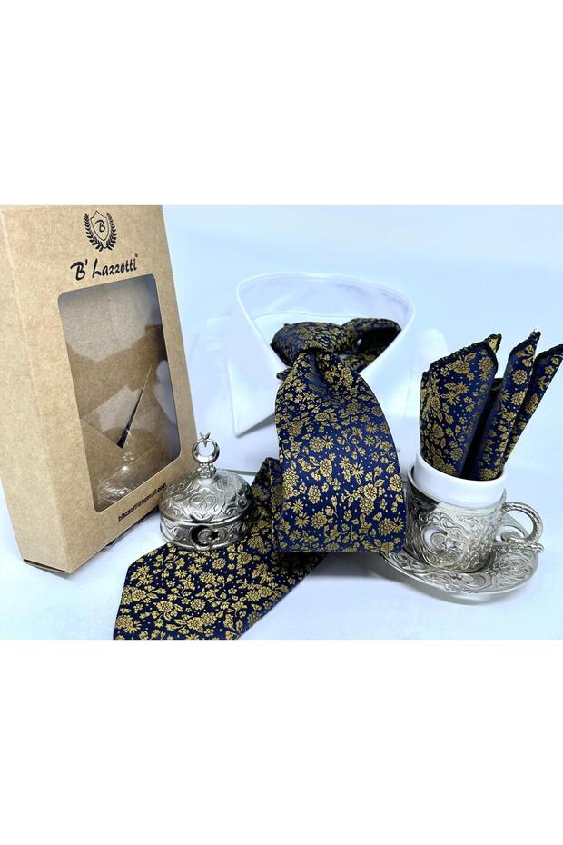 Dokuma Mendilli Kravat - 2