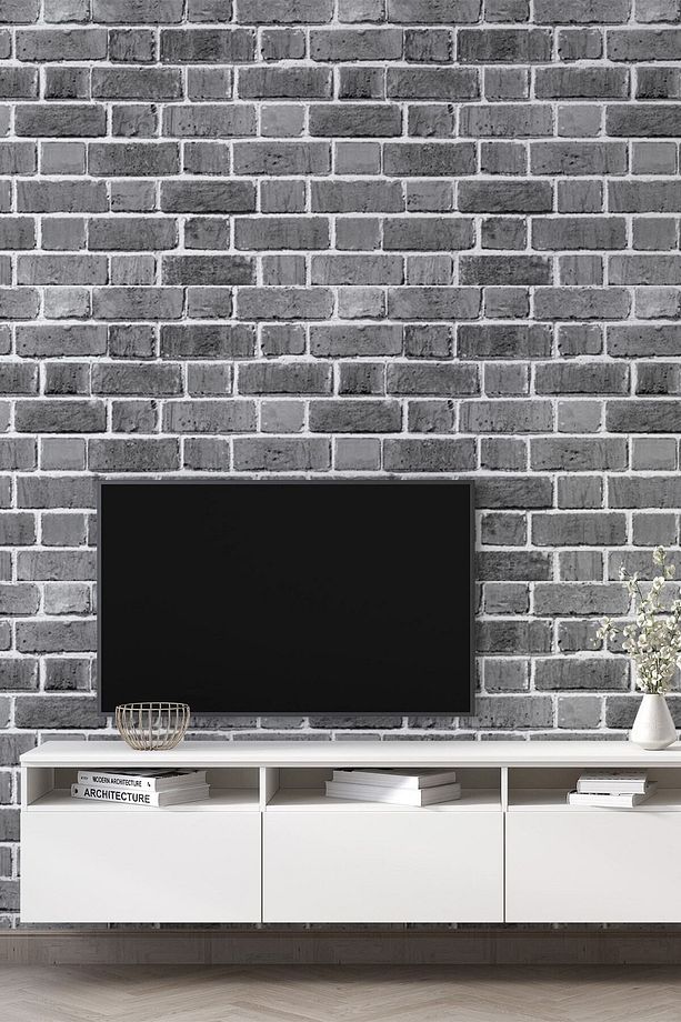 Point 13640-6430 Exclusive Taş Tuğla Desen 3 Boyutlu Duvar Kağıdı (5 M²) - 2