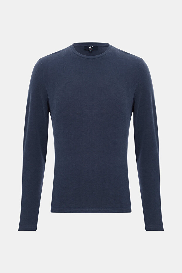 LACİVERT SWEATSHIRT - 1