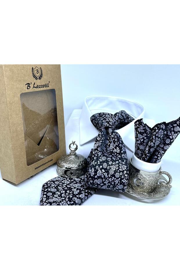 Dokuma Mendilli Kravat - 2