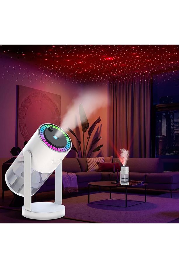 Humidifier 280 Ml Ultrasonik Hava Nemlendirici Buhar Makinesi Tavana Işık Yansıtan Gece Lambası CL28 - 2