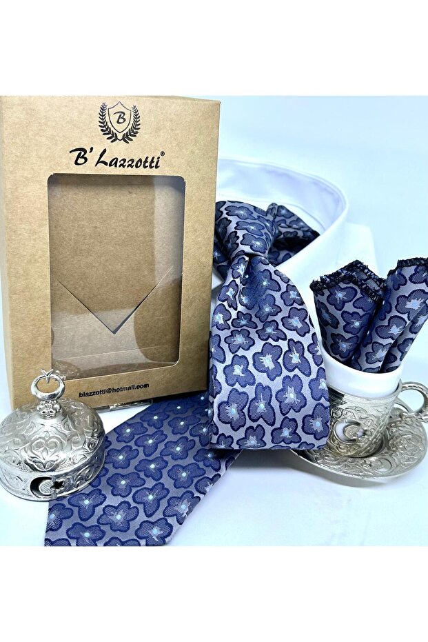 Dokuma Mendilli Kravat - 2